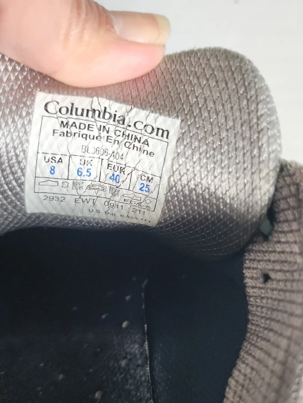 Columbia Women's Blue and Light Gray Trail Techlite Outdry Sneakers